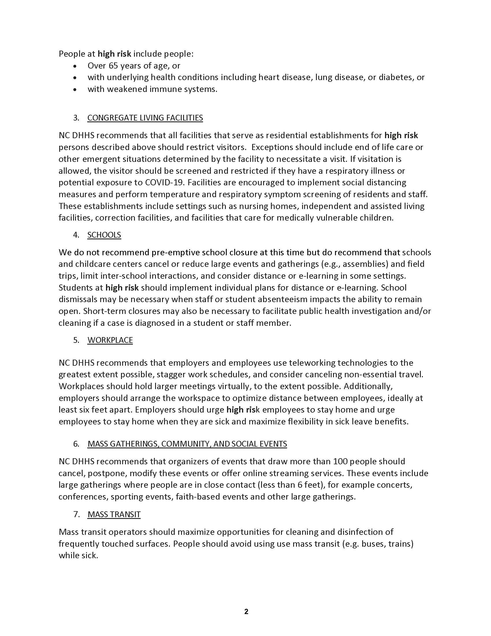 DHHS Mitigation Guidance 3-12-20_Page_2