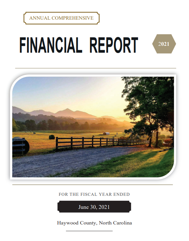 Front Cover Image of 2021 Cafr